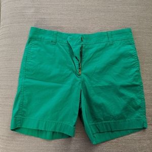 J.crew Kelly green Chino shorts size 4